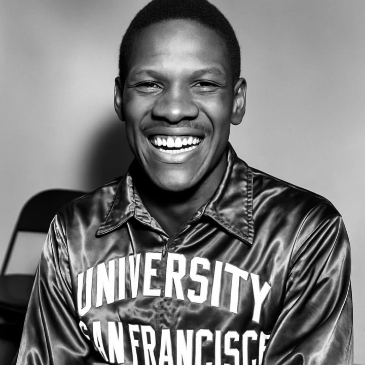 Bill Russel campeão na Universidade de Sao Francisco